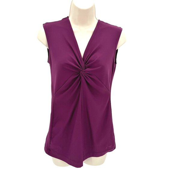 Patagonia Tops - Patagonia Womens Purple Bandha V Neck Twist Front Sleeveless Top M